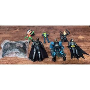 Batman Lot (B) Of 7 Including Power Attack 6" Action Figure 2011